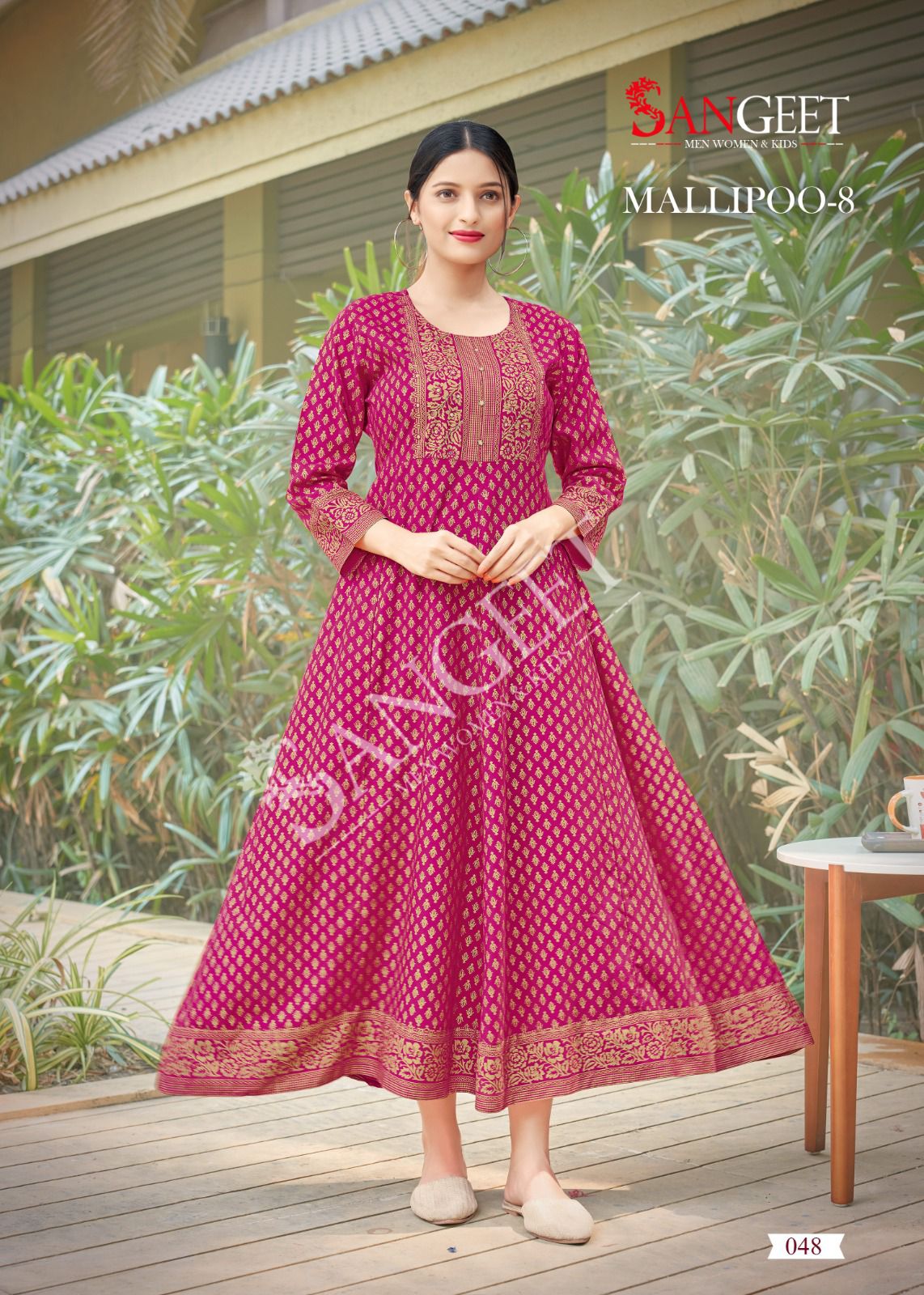 Sangeet Mallipoo 8  Anarkali Kurti Catalog